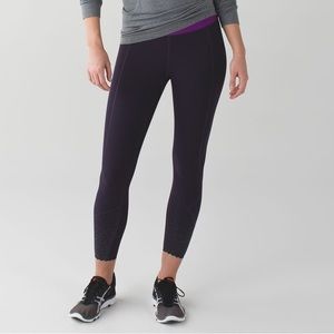 Lululemon Black Grape/Tender Violet Tight Stuff Tight Reflective